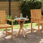 Mesa lateral Marrón 40 x 40 x 41 cm Madera de teca maciza