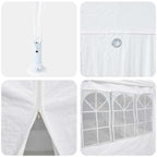Carpa de Fiesta 400 x 400 x 266 cm Polietileno