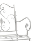 Banco de jardín antiguo 104 x 54 x 93 cm Acero