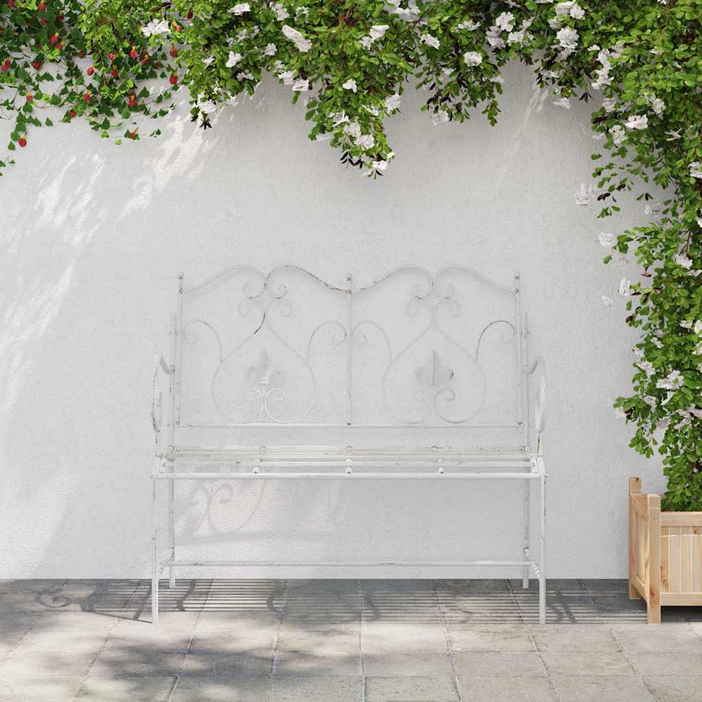 Banco de jardín antiguo 104 x 54 x 93 cm Acero