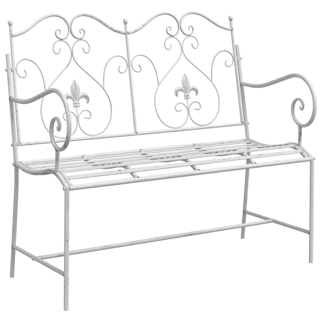 Banco de jardín antiguo 104 x 54 x 93 cm Acero