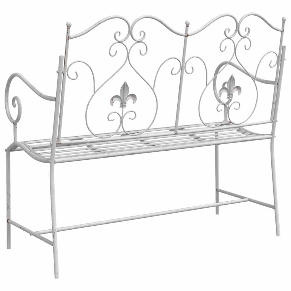Banco de jardín antiguo 104 x 54 x 93 cm Acero