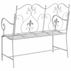 Banco de jardín antiguo 104 x 54 x 93 cm Acero