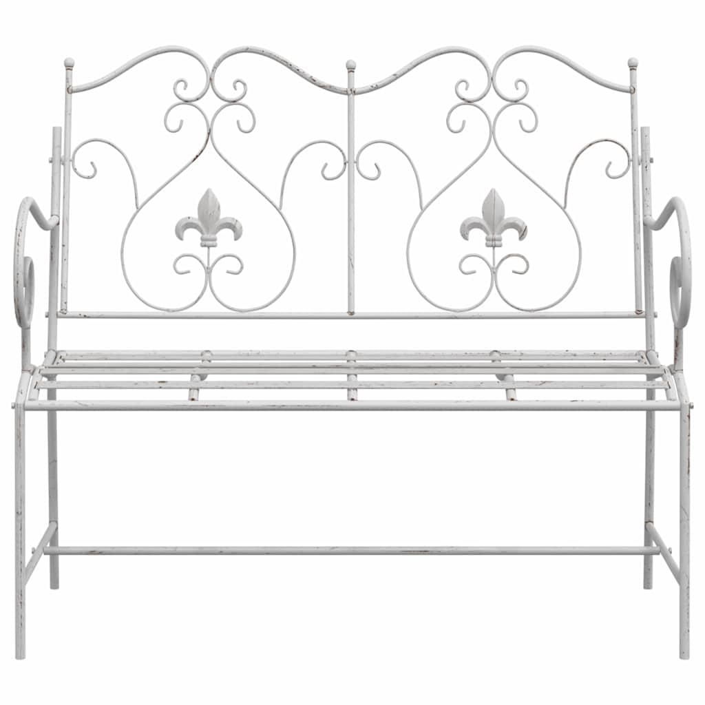Banco de jardín antiguo 104 x 54 x 93 cm Acero