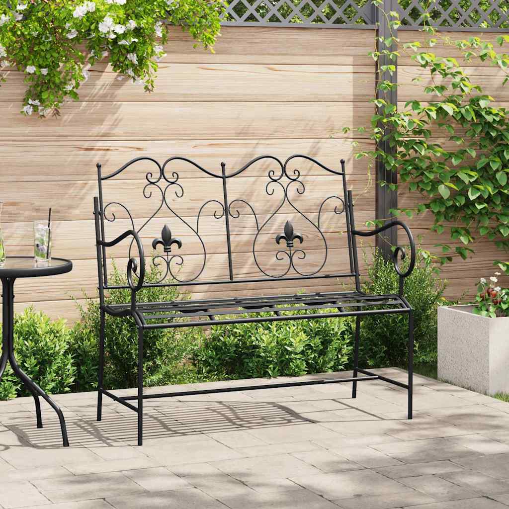 Banco de jardín antiguo 104 x 54 x 93 cm Acero