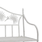 Banco de jardín antiguo 104 x 52,5 x 89 cm Acero