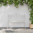 Banco de jardín antiguo 104 x 52,5 x 89 cm Acero