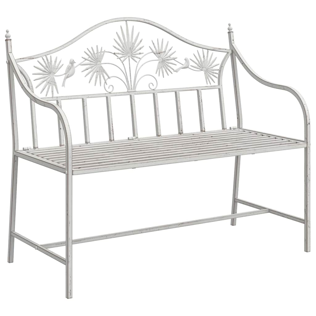 Banco de jardín antiguo 104 x 52,5 x 89 cm Acero