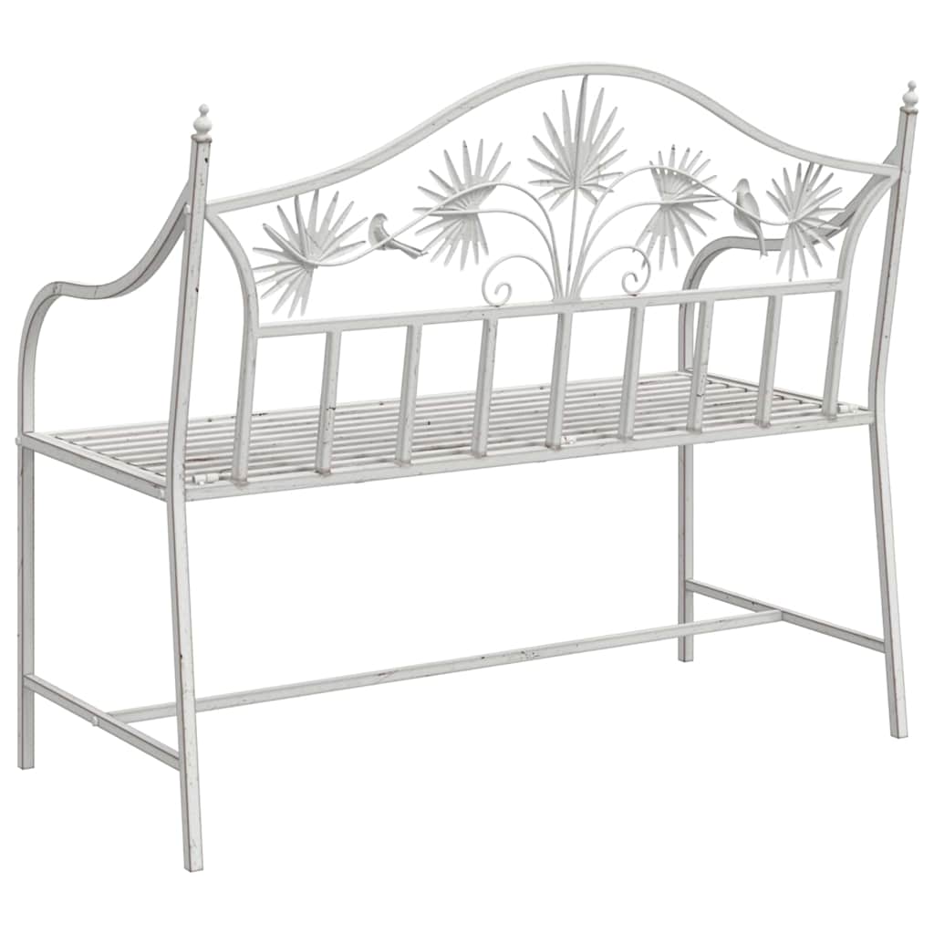 Banco de jardín antiguo 104 x 52,5 x 89 cm Acero