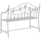 Banco de jardín antiguo 104 x 52,5 x 89 cm Acero