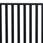 Banco de jardín Negro 103,5 x 51,5 x 90 cm Acero