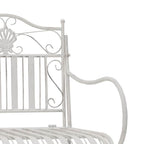 Banco de jardín antiguo 103,5 x 59 x 89 cm Acero