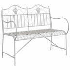 Banco de jardín antiguo 103,5 x 59 x 89 cm Acero