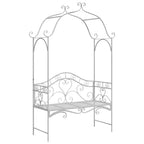 Banco de jardín antiguo 121 x 48 x 200 cm Acero