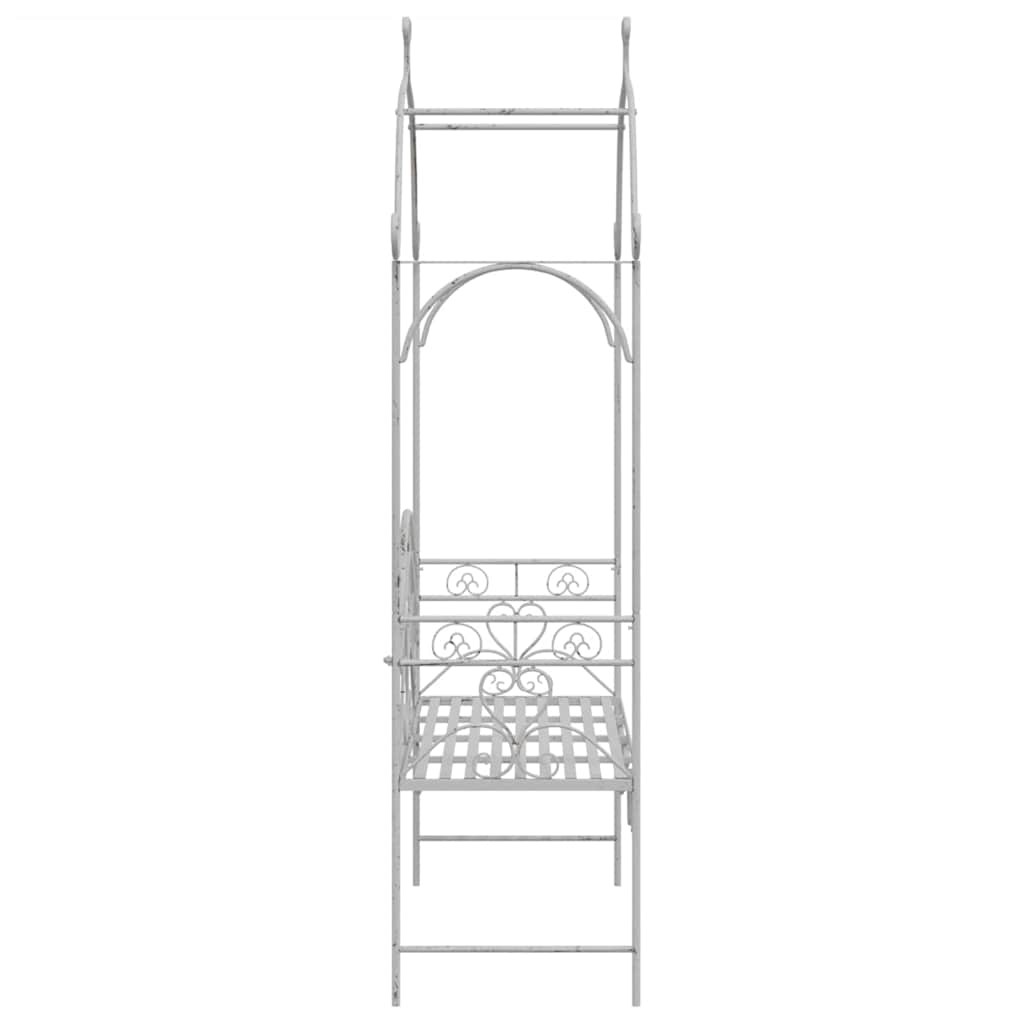 Banco de jardín antiguo 121 x 48 x 200 cm Acero
