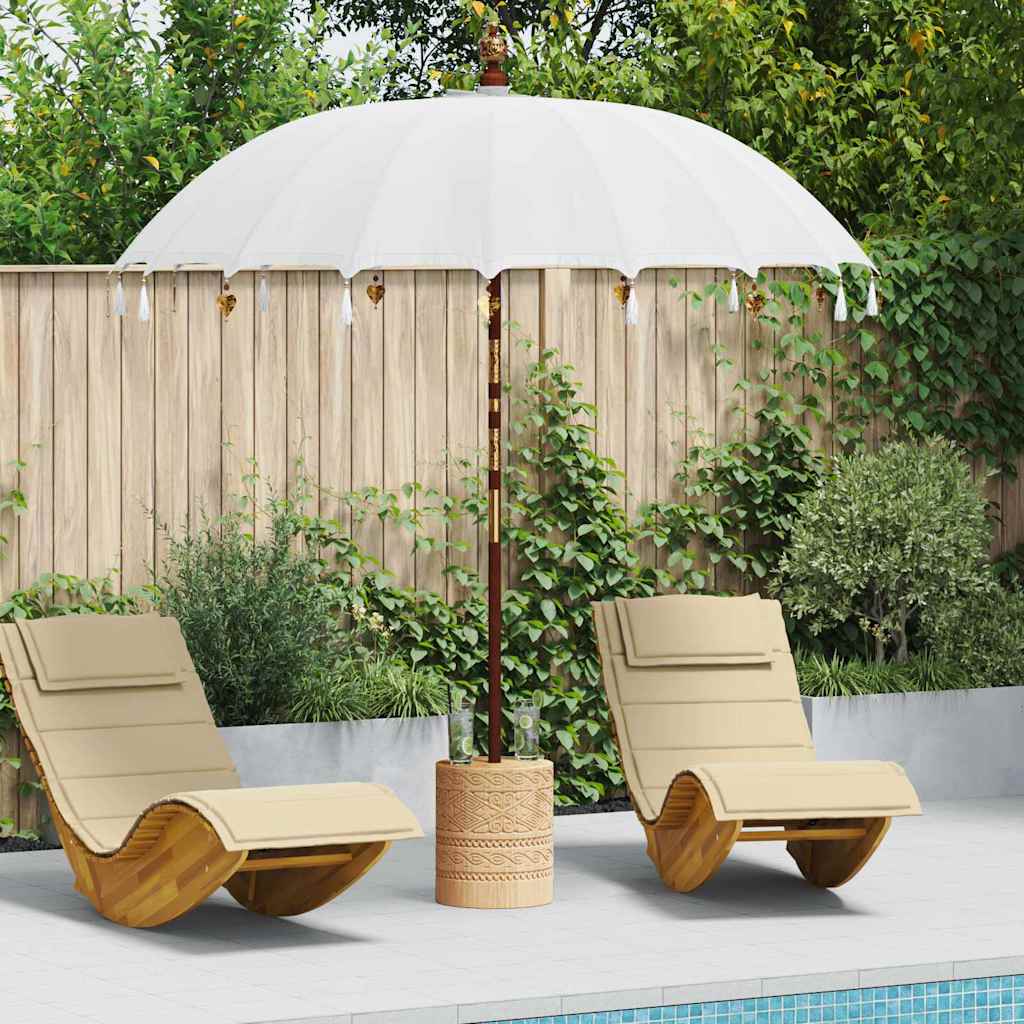 Balinese Parasol Cream 190 x 190 x 260 cm Cotton
