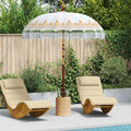 Parasol Balinés Crema 190 x 190 x 260 cm Algodón