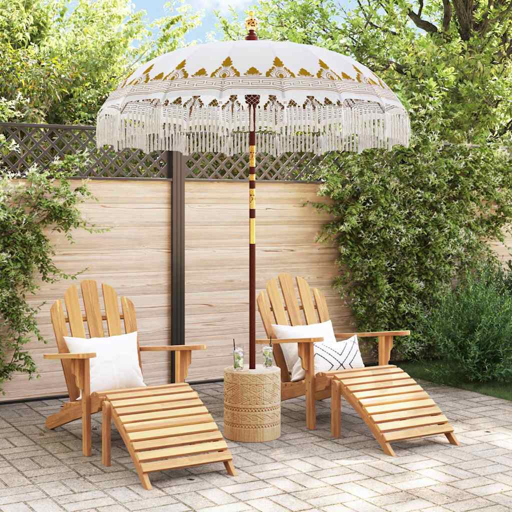 Parasol Balinés Crema 190 x 190 x 260 cm Algodón