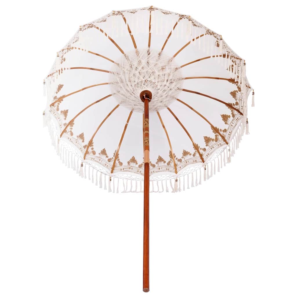 Parasol Balinés Crema 190 x 190 x 260 cm Algodón