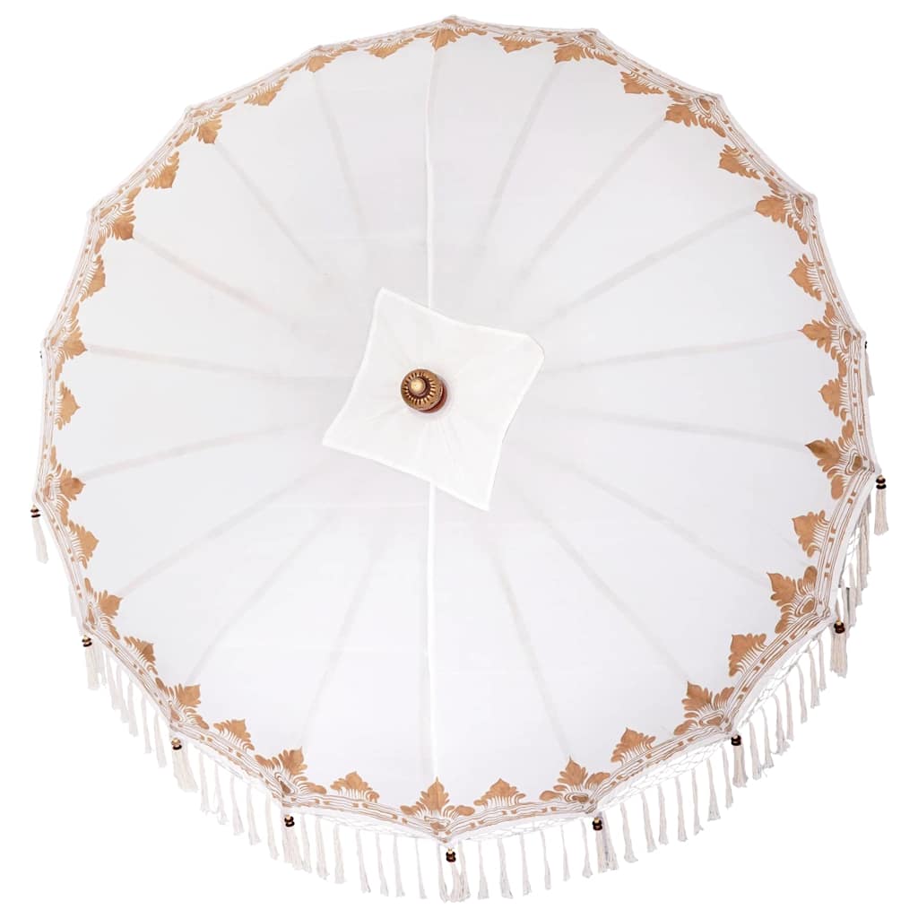 Parasol Balinés Crema 190 x 190 x 260 cm Algodón