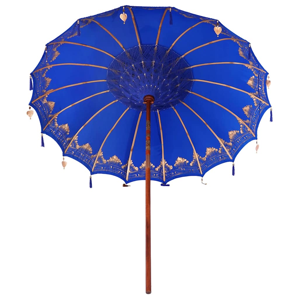 Parasol Balinés Azul 215 x 215 x 260 cm Algodón