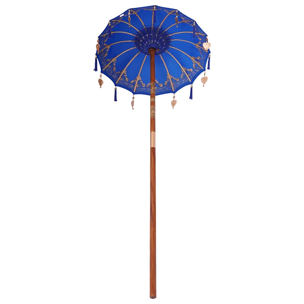 Parasol Balinés Azul 125 x 125 x 260 cm Algodón