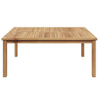Mesa de Café Marrón 110 x 110 x 45 cm Madera de teca maciza