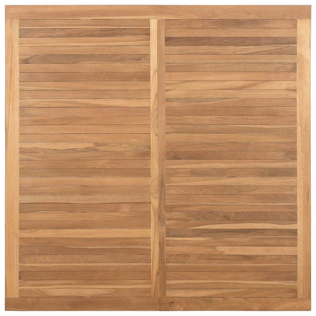 Mesa de Café Marrón 110 x 110 x 45 cm Madera de teca maciza