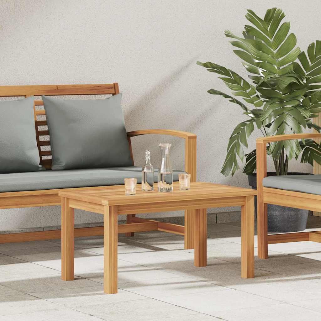 Brown Coffee Table 110 x 110 x 45 cm Solid Teak Wood