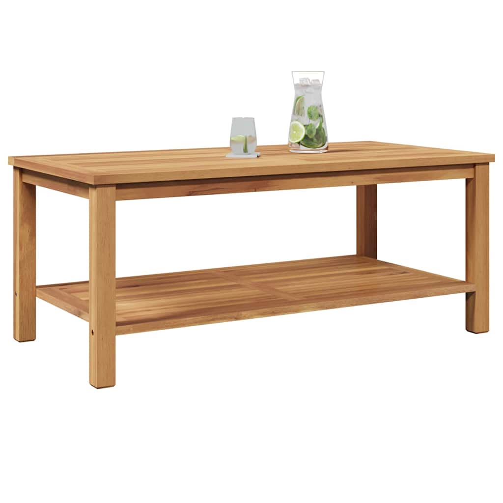 Mesa de Café Marrón 110 x 55 x 45 cm Madera de teca maciza