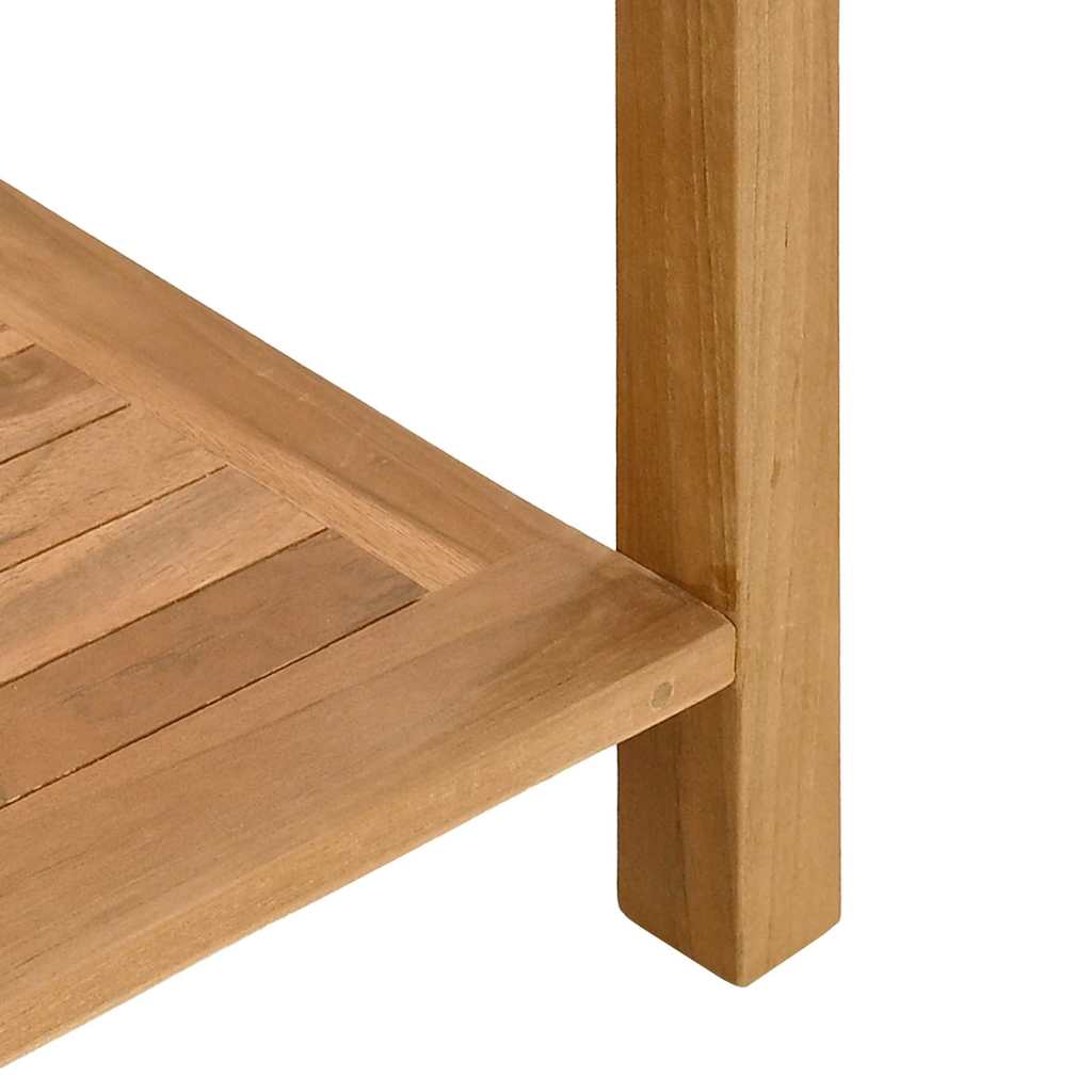 Mesa Consola Marrón 110 x 40 x 75 cm Madera de teca maciza