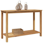 Mesa Consola Marrón 110 x 40 x 75 cm Madera de teca maciza