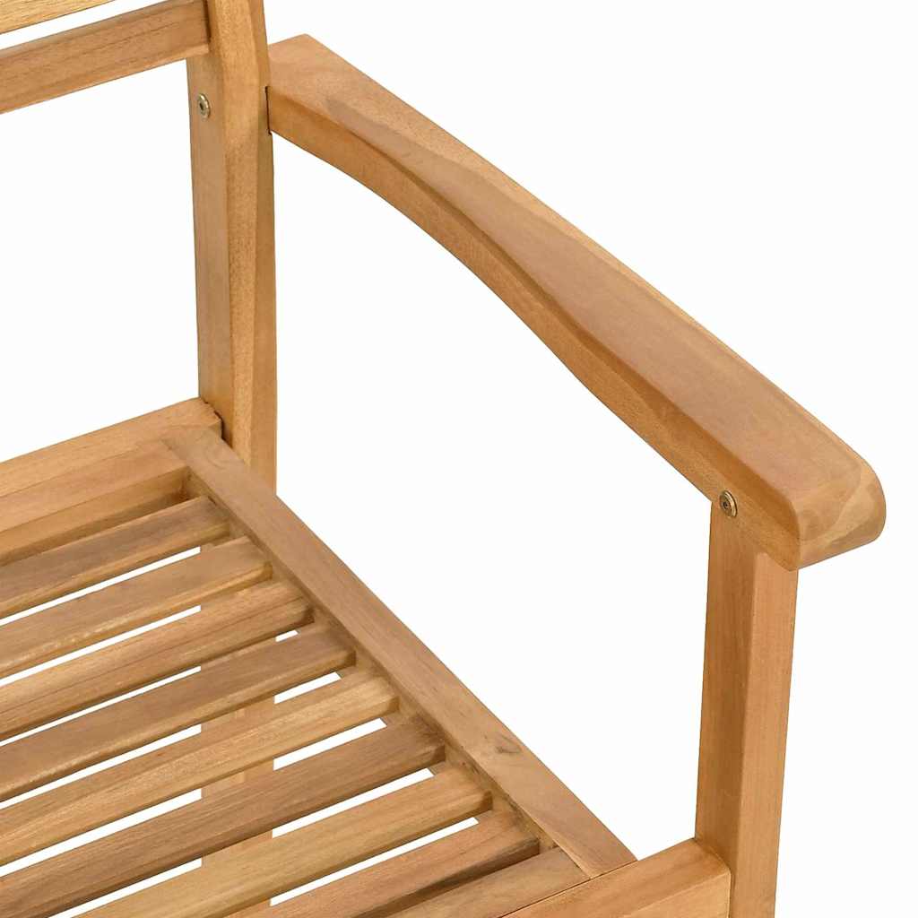 Silla 2 pcs Marrón 56 x 55 x 90.5 cm Madera de teca maciza