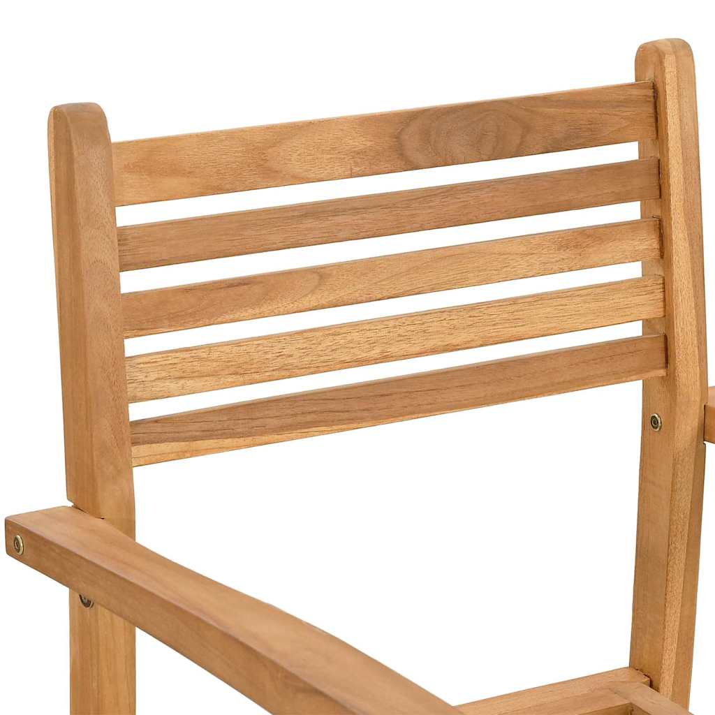 Silla 2 pcs Marrón 56 x 55 x 90.5 cm Madera de teca maciza
