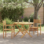 Silla 2 pcs Marrón 56 x 55 x 90.5 cm Madera de teca maciza