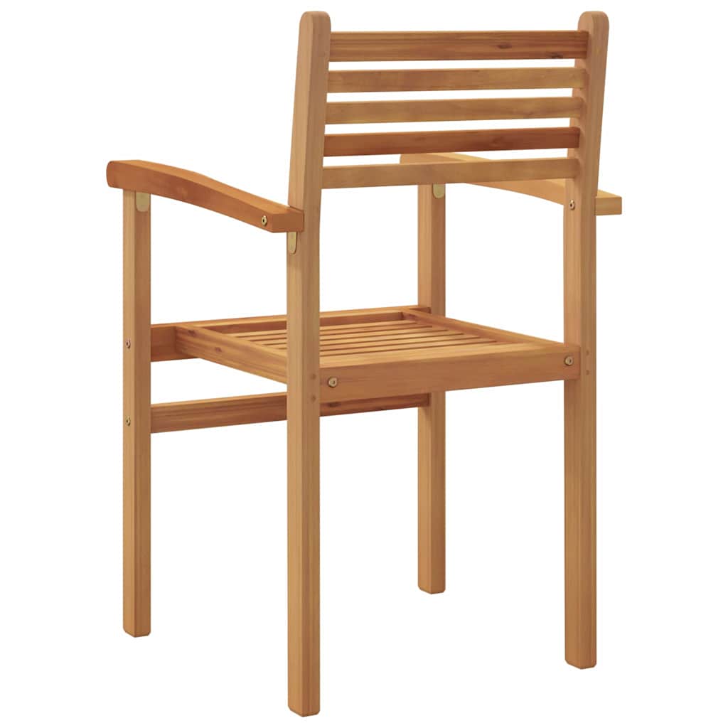Silla 2 pcs Marrón 56 x 55 x 90.5 cm Madera de teca maciza
