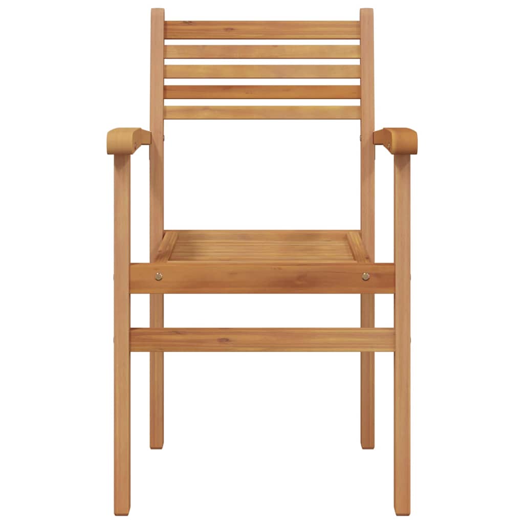Silla 2 pcs Marrón 56 x 55 x 90.5 cm Madera de teca maciza