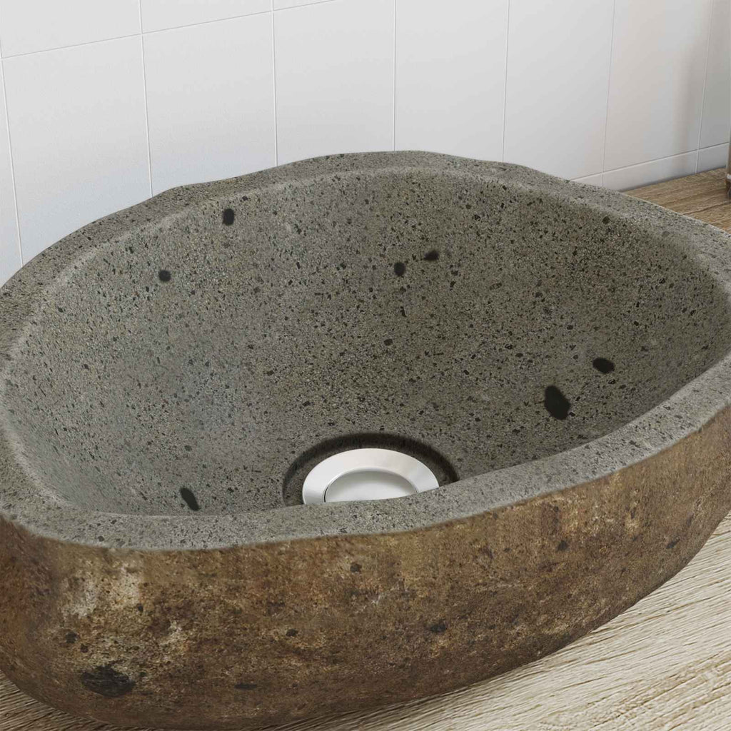 Fregadero de Piedra Río Gris Claro (30-37) x (25-30) x 12 cm