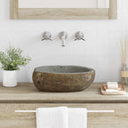 Fregadero de Piedra Río Gris Claro (30-37) x (25-30) x 12 cm