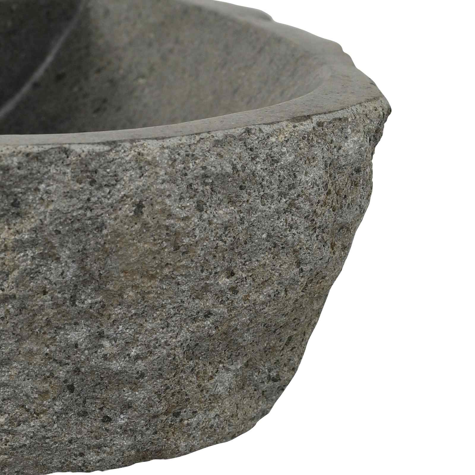 Lavabo montado en la pared Gris 37 x 30 x 12 cm Piedra de río