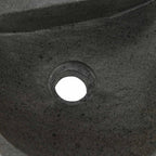 Lavabo montado en la pared Gris 37 x 30 x 12 cm Piedra de río