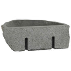 Lavabo montado en la pared Gris 37 x 30 x 12 cm Piedra de río