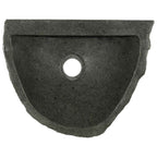 Lavabo montado en la pared Gris 37 x 30 x 12 cm Piedra de río