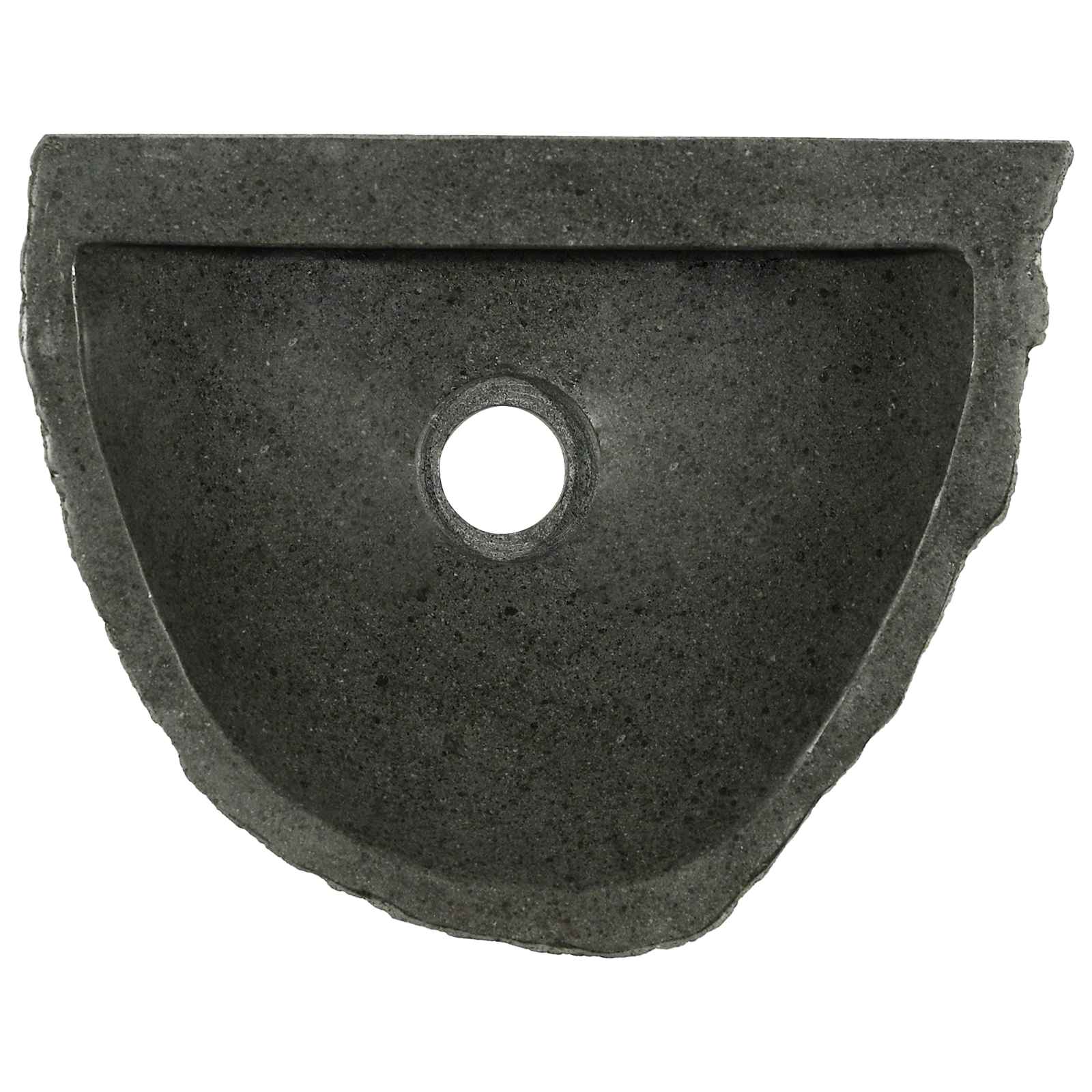 Lavabo montado en la pared Gris 37 x 30 x 12 cm Piedra de río