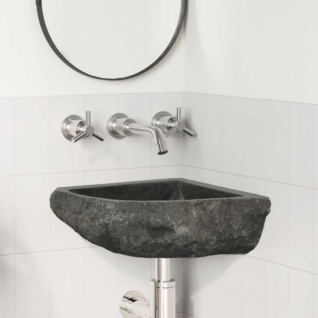 Lavabo Gris (30-37) x (30-37) x 12 cm Piedra del Río