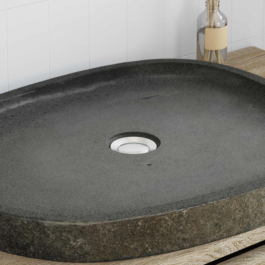 Lavabo de lavado Gris 65 x 50 x 6 cm Piedra de río