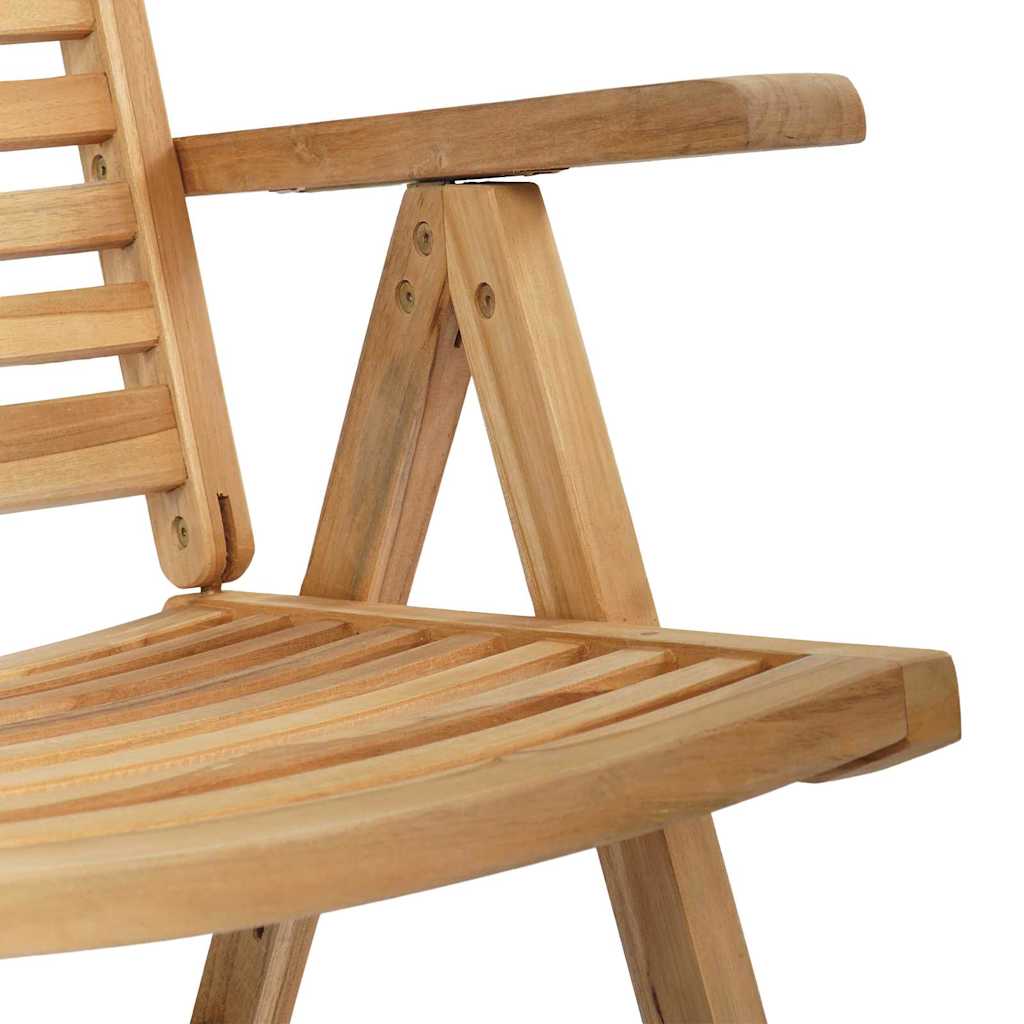 Silla 2 pcs Marrón 64.5 x 52 x 108 cm Madera de teca maciza
