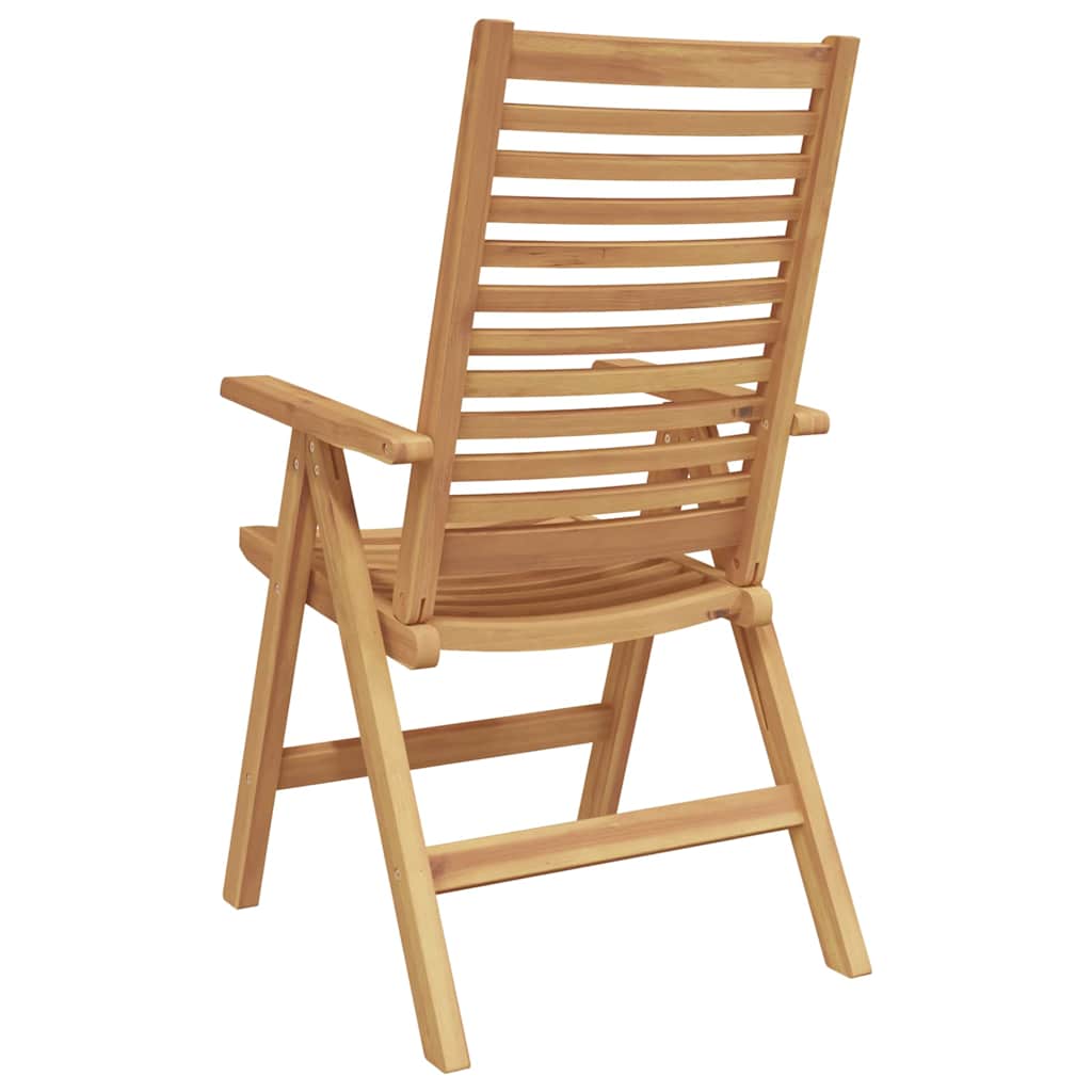 Silla 2 pcs Marrón 64.5 x 52 x 108 cm Madera de teca maciza