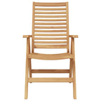 Silla 2 pcs Marrón 64.5 x 52 x 108 cm Madera de teca maciza