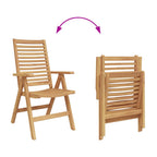 Silla 2 pcs Marrón 64.5 x 52 x 108 cm Madera de teca maciza